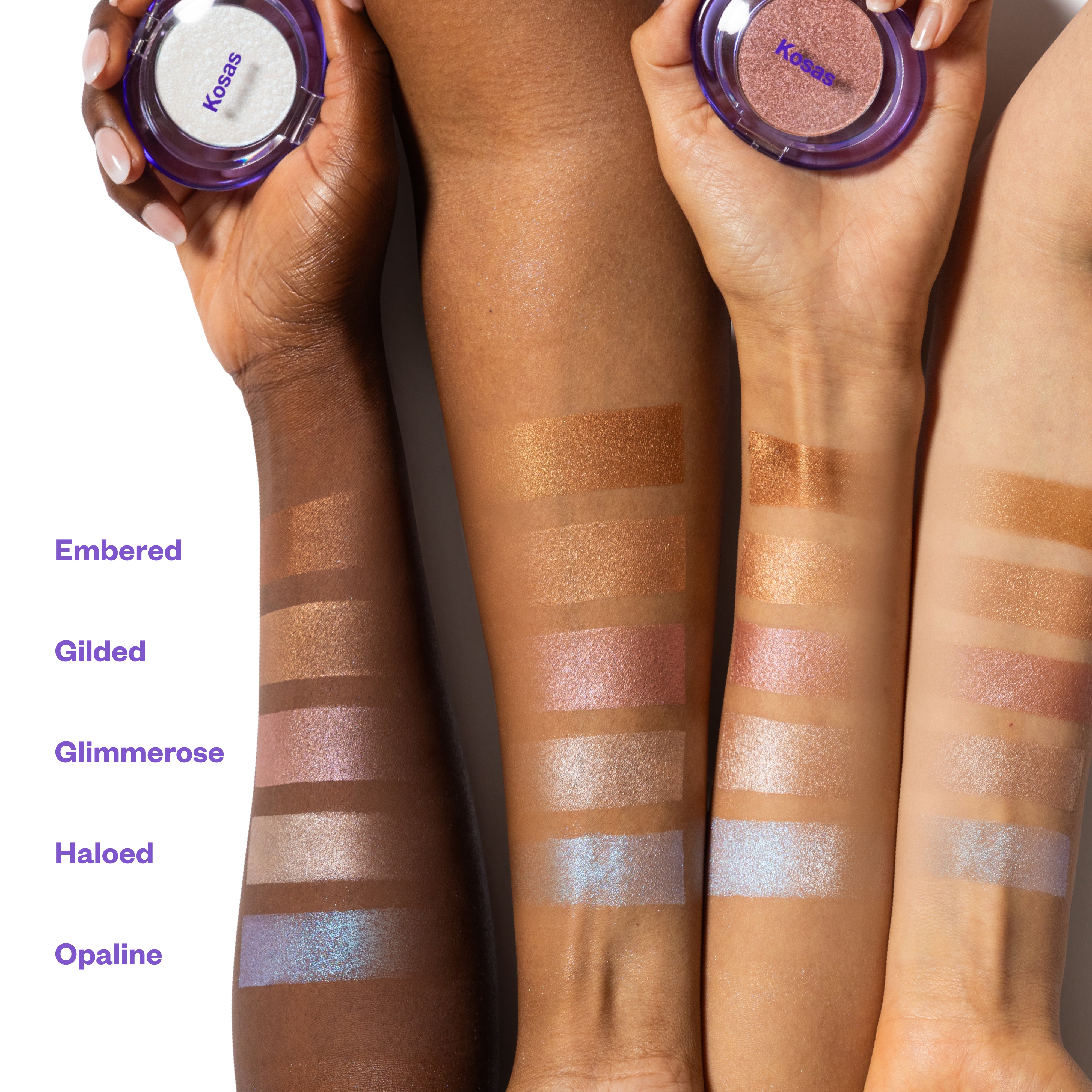 Kosas-Shiny Objects Wet Glisten Highlighter-Makeup-ArmSwatches-The Detox Market | Always