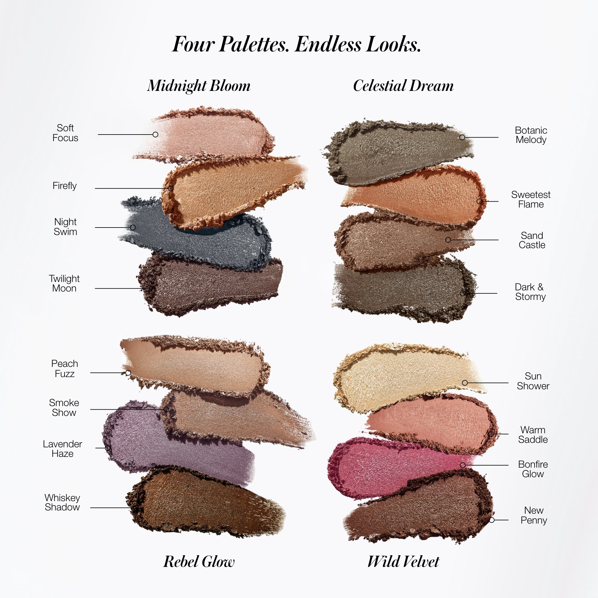 RMS Beauty-Redimension Hydra Eyes Quartet-Makeup-HYDRAEYESQUARTET-810170741524-PEP1-GROUP-SWATCH-2000x2000-The Detox Market | Always