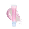 Kosas-Lip Pulse Glassy Lip Plumper-Makeup-LIPPULSE_AuraFlare_withSmudge-The Detox Market | Aura Flare - Clear with Iridescent Pink Shimmer