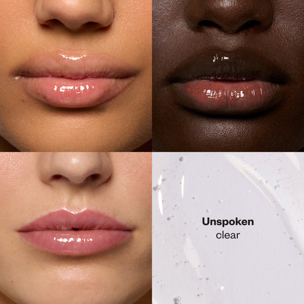 Kosas-Lip Pulse Glassy Lip Plumper-Makeup-LIPPULSE_SHADEGRID_UNSPOKEN-The Detox Market | Unspoken - Clear
